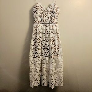 Self-Portrait Azalea Dress White